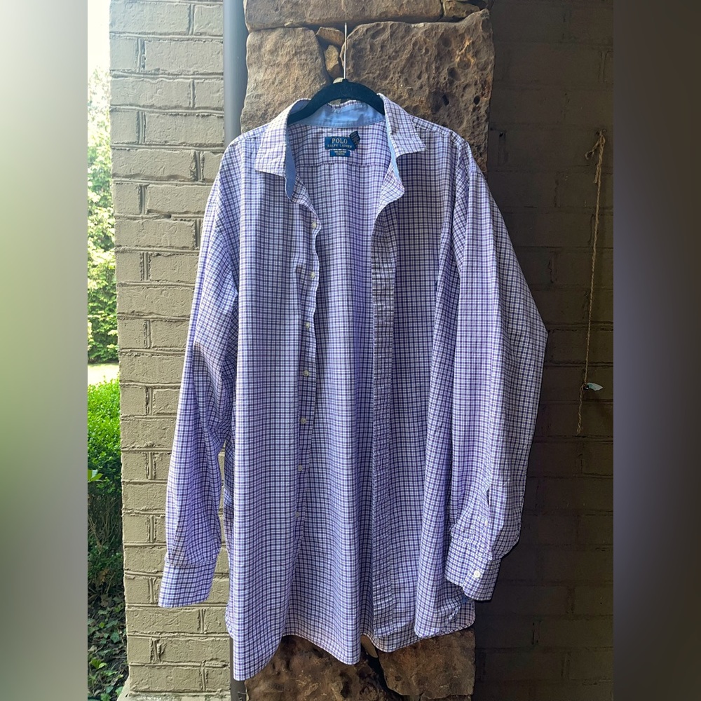 Men’s Casual Button Down long sleeve shirt. Ralph Lauren. 2XLT
